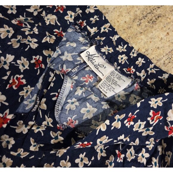 Vintage Kathie Lee Sz 12 Maxi Skirt Rayon Ditzy Floral Y2k Preppy - Picture 9 of 13